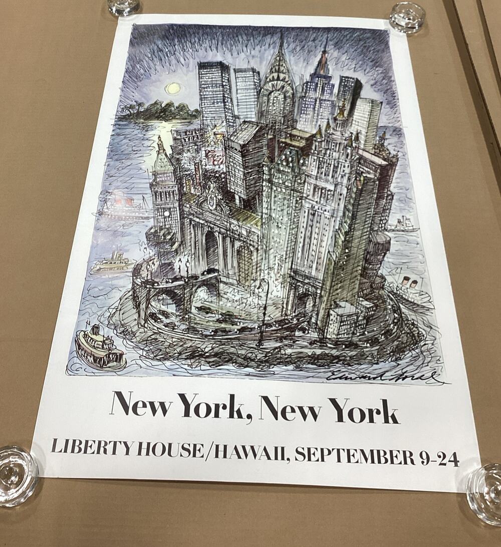 Edward Sorel NYC - New York, New York Liberty House/Hawaii - 37x24”